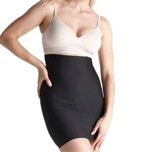 Yummie by Heather Thompson Shaping High Waist Skirt Slip in Black L/XL